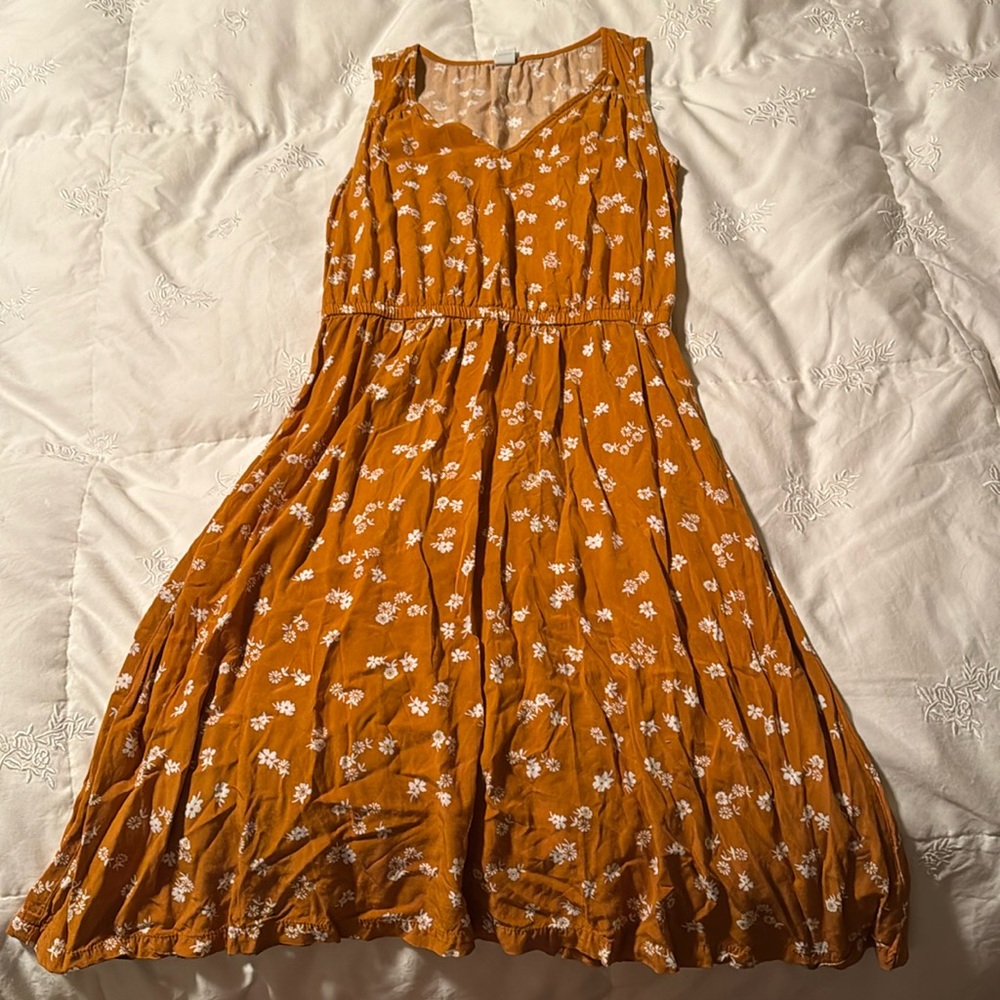 Mustard yellow dress